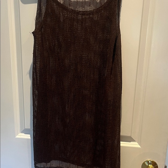 Jordan Taylor Brown Sheer beach/pool cover up - Picture 3 of 4